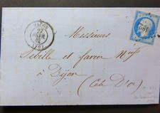 Lettre 1862 sebille d'occasion  Plélan-le-Petit
