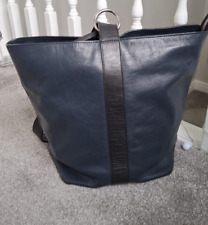 Navy black leather for sale  SHREWSBURY