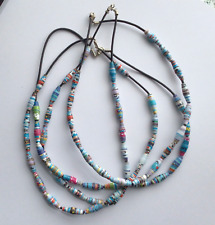 Paper bead necklace for sale  MABLETHORPE