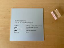 Novo - Placa de exibição PORSCHE DESIGN Placa de exibição CRONÓGRAFO TITÂNIO, usado comprar usado  Enviando para Brazil