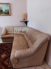 Canapé cuir beige d'occasion  Wissembourg