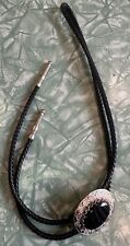 Base de renda prata granito preto gigante masculino bolo gravata corda encerada colar de casamento comprar usado  Enviando para Brazil