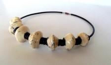 Collier perles galets d'occasion  Beaumont-de-Lomagne