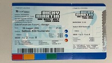Biglietto concerto ricky usato  Duino Aurisina