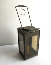 LAMPADA LANTERNA PORTACANDELA MILITARE con gancio WWI PRIMA GUERRA SANA COMPLETA comprar usado  Enviando para Brazil