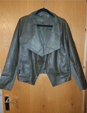 Green faux leather for sale  LEEDS
