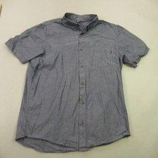 Camisa masculina Oakley grande manga curta botão bolso frontal ao ar livre cinza comprar usado  Enviando para Brazil