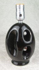 Pottery lamp black for sale  Las Cruces
