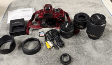 Câmera Digital Nikon D3200 Vermelha---Lentes Extras---Pacote comprar usado Câmera Digital Nikon D3200 Vermelha---Lentes Extras---Pacote comprar usado  Enviando para Brazil