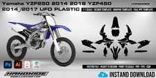Usado, YAMAHA YZF 250 450 2017 UFO PLAS Modelo Completo Escala 1:1 - Design Vetor Digital comprar usado  Enviando para Brazil