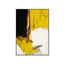 Usado, Pintado À Mão Pintura A Óleo Laranja Preto E Branco Decoração Vertical Moderno Abstrato comprar usado  Enviando para Brazil