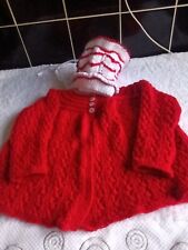 Hand knitted matinee for sale  SEAHAM