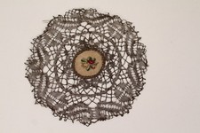 Zierdeckchen geklöppelt blume gebraucht kaufen  Untersiemau