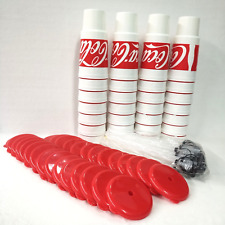COPO PLÁSTICO VINTAGE COCA COLA COM TAMPA E COPO DE PALHA 32 OZ, escolha sua quantidade comprar usado  Enviando para Brazil