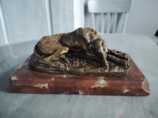 Bronze lévrier afghan d'occasion  Unieux