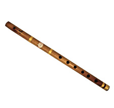 Instrumento musical tradicional de viento de madera afinación G 17" flauta de bambú hecha a mano Bansuri segunda mano  Embacar hacia Mexico