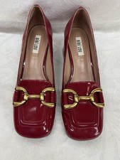 Sapato Bibi Lou Pumps Valencia vermelho couro envernizado fivela de latão tamanho 37 comprar usado  Enviando para Brazil
