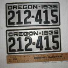 1938 oregon plates for sale 1938 oregon plates for sale Antioch