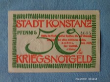 Notgeld konstanz 1918 gebraucht kaufen  Münchberg