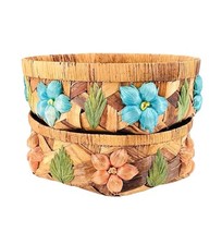 Vintage floral woven for sale  Clinton Township