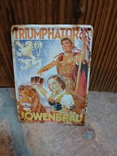 Blechschild triumphator löwen gebraucht kaufen  Emmerting
