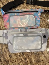 Bolsa de cintura para corrida faixa de cinto academia esportiva estojo capa bolsa celulares 2 PK comprar usado  Enviando para Brazil