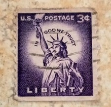 Francobollo americano centesim usato  Castellabate