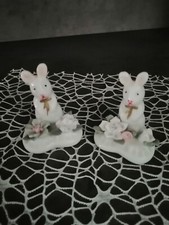 Coppia coniglietti ceramica usato  Visciano