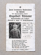 Sterbebild wk1 bayer gebraucht kaufen Sterbebild wk1 bayer gebraucht kaufen  Schwarzach