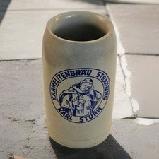 Caneca de grés Karmelitenbräu Straubing Karl Sturm 1 litro cerveja alemã Stein  comprar usado  Enviando para Brazil