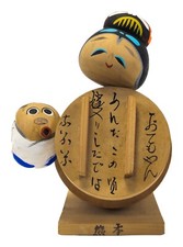 Usado, Bonito 5,5" lembrança vintage criativa homem e mulher Kokeshi. Sosaku Kokeshi comprar usado  Enviando para Brazil