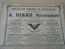 Pub 1887 electricity d'occasion  Expédié en Belgium