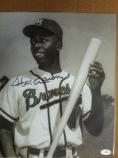 Signed hank aaron for sale  Gorham