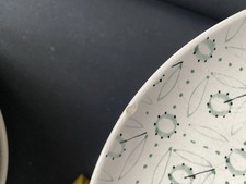 Używany, 6 x IKEA ENIGT talerz do ciasta zielono-biały talerz na sprzedaż  Wysyłka do Poland