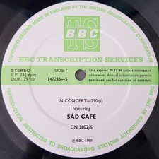 Usado, Sad Café In Concert-230 VG+/VG+ TBO comprar usado  Enviando para Brazil