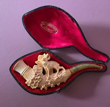 Meerschaum pfeife jagdmotiven gebraucht kaufen  Neustadt