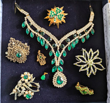 Vintage emerald glass for sale  STOKE-ON-TRENT