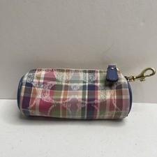 Estojo de bolas de golfe Y2K Coach Daisy Madras F64682 pequeno com zíper bolsa com clipe comprar usado  Enviando para Brazil