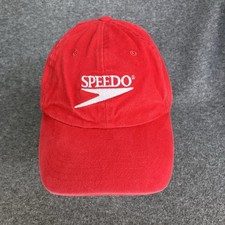 Boné de beisebol vintage Speedo YOUTH logotipo bordado vermelho Strapback natação comprar usado  Enviando para Brazil