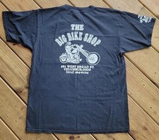 Camisa motociclista vintage anos 90 The Big Bike Shop Ohio tamanho G inapropriada  comprar usado  Enviando para Brazil