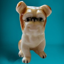 Estatueta de porcelana American Bulldog 3" miniatura sorridente cachorro pintado à mão coleção, usado comprar usado  Enviando para Brazil