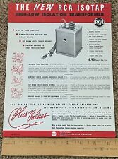 Vtg rca isotap for sale  Petaluma