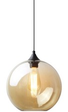 Iluminação pendente bola de vidro simples, teto industrial vintage E26 loft bar... comprar usado  Enviando para Brazil