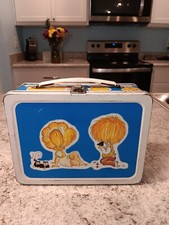 Lancheira azul infantil 1974 - sem garrafa térmica * Vintage * Balde kit de lancheira comprar usado  Enviando para Brazil