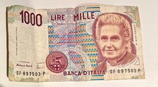 Banconota 1000 lire usato  Pomigliano d'Arco