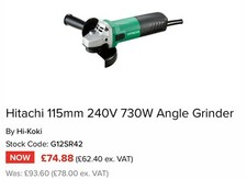 Hitachi g12stx angle for sale  BASINGSTOKE