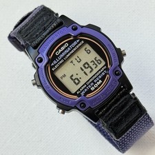 Usado, 1995 Vintage Casio Feminino Infantil Roxo Preto Relógio Digital 1434 LW-21B-6V comprar usado  Enviando para Brazil