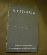 Ricettario per cucinare usato  Roma