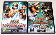 AGE OF MYTHOLOGY & THE TITANS EXPANSION GOLD EDITION MIT HANDBUCH & KARTEN PC CD comprar usado  Enviando para Brazil