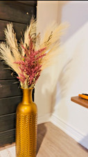 Gold metal vase for sale  San Antonio